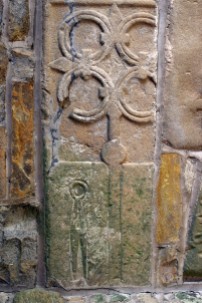 Stanwick Church cross slab with shears