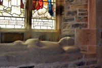 Stanwick Church weathered effigy