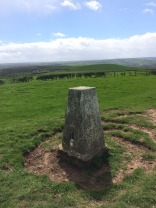 Trig point looking inland